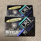 Fuji Cassette Tape Tapes Blank Lot Of 2 Dr-1 90 Minute Extra Slim New Sealed