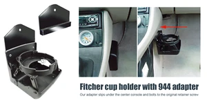 Porsche 944/968 Fitcher cup holder with installed adapter - Picture 1 of 1