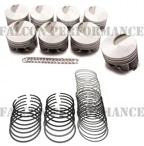 SPEED PRO Forged Flat Top Pistons/8+MOLY Rings for Ford 429 Super Cobra Jet .030 - Picture 1 of 10