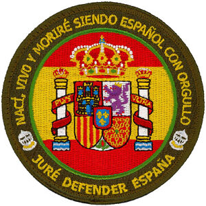 Parche Bordado Bandera España Escudo Ejército Aire Army Spain Spanish Militar 