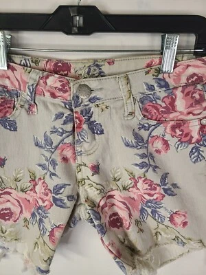 Pantalones Cortos Forever 21 Multicolor Floral Para Mujer Talla 27 Denim Premium Foto 1 de 4