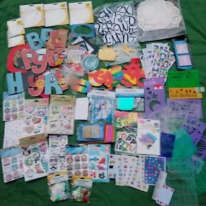 HUGE Craft LOT TEACHER Stencils Stickers Die Cut Letters Banners Bulletin Board - Picture 1 of 22