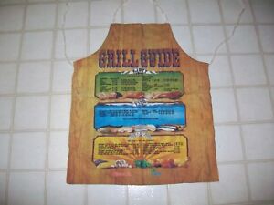 Norwegian Grill Guide Apron for Meat, Fish, Fruit 27" L x 22 3/4" W NWOT