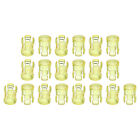 20Pcs 3Mm Led Lamp Socket Light Emitting Diode Holder Cap Yellow
