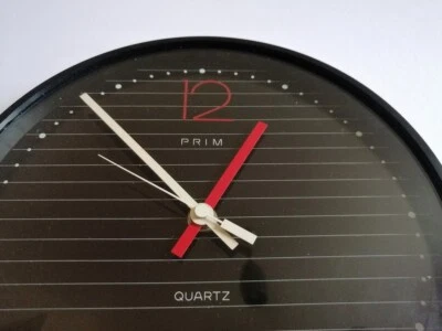 Rare elegant postmodern Prim designer wall clock 1980s Czechoslovakia - Image 1 of 2