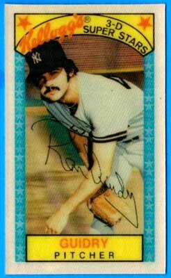 1979 Kellogg's RON GUIDRY (ex) New York Yankees - Image 1 of 2