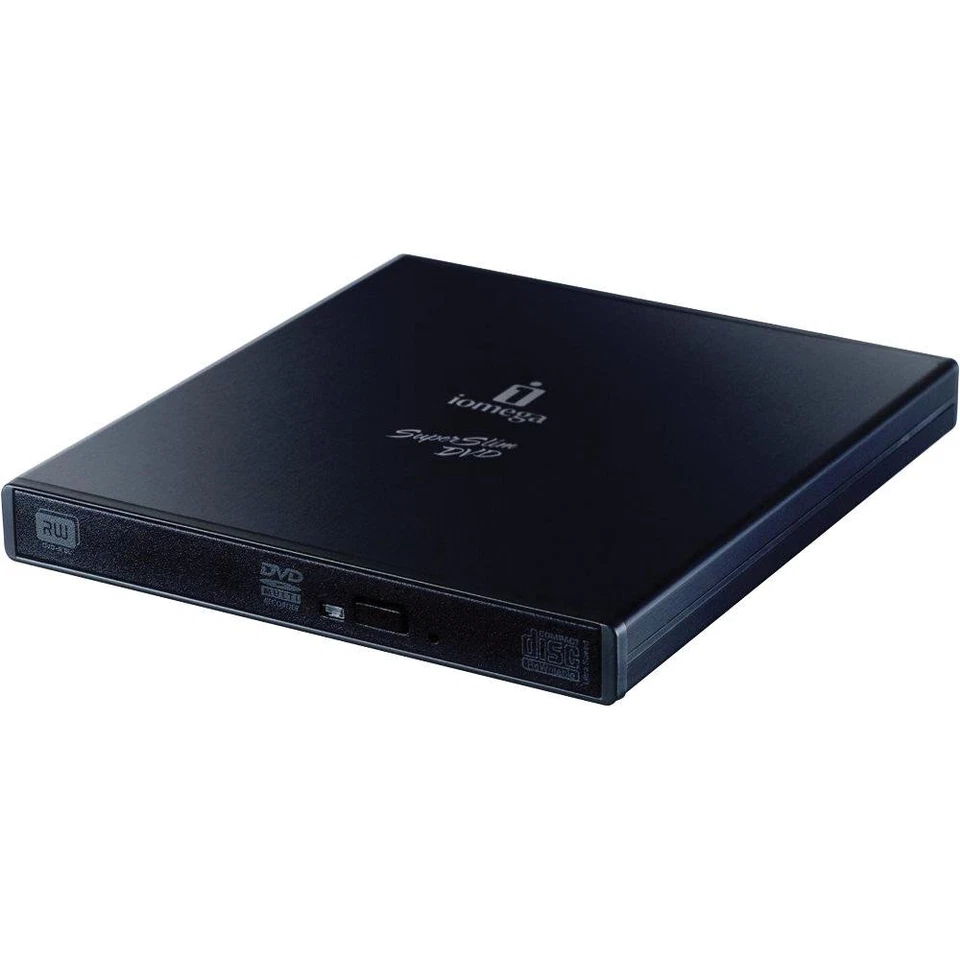 Iomega Superslim USB 2.0 8X DVD Writer External Optical Drive 34427 - Image 1 of 2