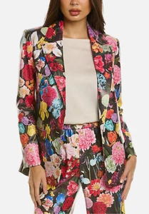 Blazer cuello muesca Alice and Olivia Denny, jardín botánico - al por menor $595 - Imagen 1 de 2