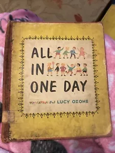 All In One Day, Albert Whitman & Company 1955 HC Ex-Lib By Lucy Ozone - Picture 1 of 18