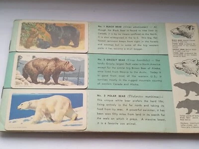 Vintage Tea cards book full set 48 Album 60s Animals North  America (no Cover)  - Image 1 of 4