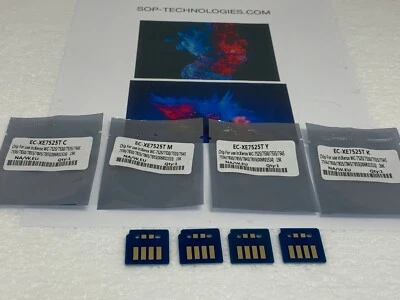 4 Replacement Toner Chip for Xerox WorkCentre 7525 7530 7535 7545 7556 (SOLD) - Image 1 of 2