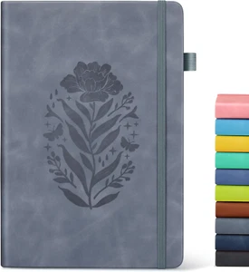 Lined Journal Notebook for Men Women, A5 Leather Journals for Writing, 200 Pa... - Picture 1 of 6