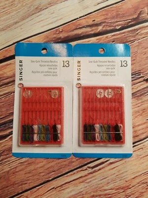  Sew-Quik Threaded Hand Needle Kit  - 2 Pack - 075691019259 - Image 1 of 2