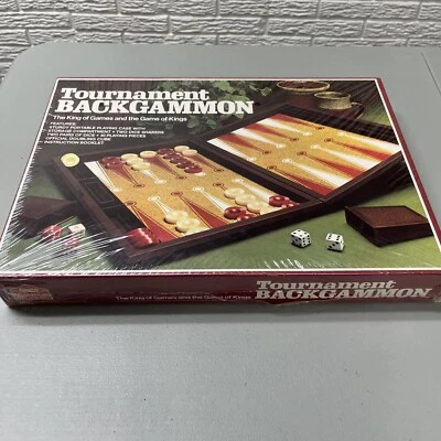 Vintage Tournament Backgammon (1978) - Milton Bradley Co. - UNOPENED & SEALED - Image 1 of 4