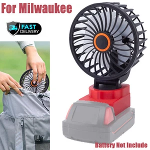 Portable Cordless Fan For Milwaukee 18V Li-ion Battery Mini Fan for Camping US - Picture 1 of 10