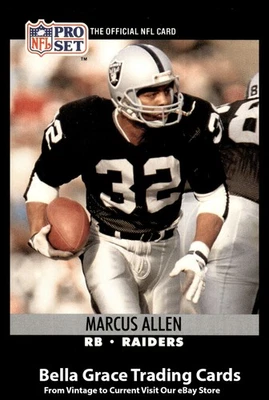 1990 Pro Set Marcus Allen #538 Los Angeles Raiders NFL Football - Image 1 of 2