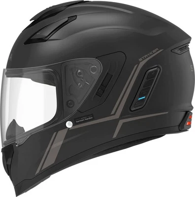 Capacete de motocicleta SENA Stryker preto - Imagem 1 de 4