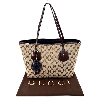 GUCCI GG Tote Bag Brown Canvas Authentic - Image 1 of 4