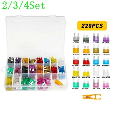 Surtido de fusibles de cuchilla de coche de 2/3 juegos juego de cuchillas auto camión automotriz Foto 1 de 4