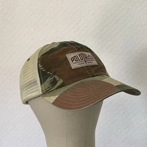 Vintage Polo Ralph Lauren Mesh Back Camo Trucker Hat Expedition Patch Camouflage - Picture 1 of 9
