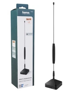 Antenne à tige Hama DVB-T2 4K FULL HD TV antenne de chambre passive pour récepteur radio - Photo 1/5