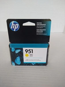 NEW in Box SEALED Genuine HP 951 Yellow Ink Cartridge (EXP 2021) - Picture 1 of 6