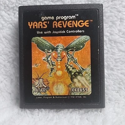 Yars' Revenge 1982 Atari 2600 Video Game Cartridge - Image 1 of 3