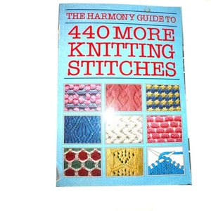 Harmony guide 440 more knitting stitches craft book 1995 - Imagen 1 de 3