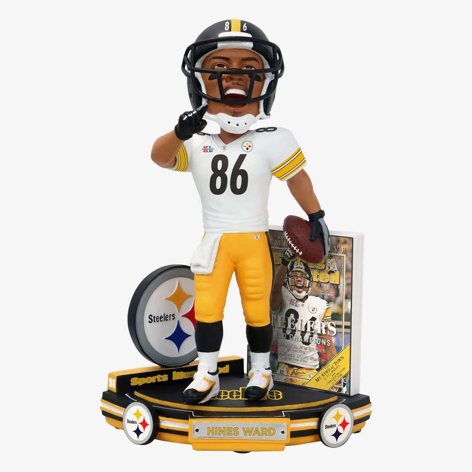Hines Ward Pittsburgh Steelers Campeones Mundiales Deportes Ilustrados Bobblehead NFL Foto 1 de 1