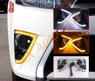 Luces de circulación diurna LED DRL luz antiniebla señal de giro para Toyota Yaris L 2013-2016 Foto 1 de 4