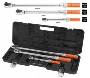 Neo Torque Wrench Set Drive 1/2 1/4 3/8 Adjustable 20-100 Nm 5-25 Nm 65-350 Nm - Picture 1 of 4