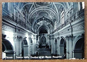 Nicosia - interno della Basilica di S.Maria Maggiore [grande, b/n, viaggiata] - Imagen 1 de 1
