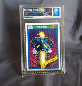 1990 Marvel Universe #82 GHOST RIDER GRADED by PUREGRADEDX with a Grade 10 - Picture 1 of 7