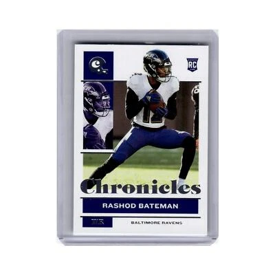 Rashod Bateman Rookie 2021 Panini Chronicles #8 Baltimore Ravens NM - Image 1 of 3
