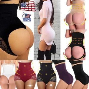 Lady Boned Butt Lifter Knickers Tummy Control Thong Panty Shapewear Underwear US - Picture 1 of 46
