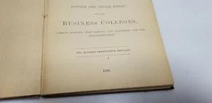 Antique New Introductive Book Keeping Business Colleges 1891 - Picture 1 of 9