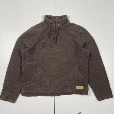 Weird Fish Pullover XL Grau Damen 1/4 Reißverschluss Kragen Langarm Strukturiert - Bild 1 von 4