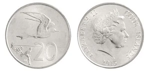 Cook Islands 20 Cents, 2015, N #74812, Mint - Picture 1 of 3