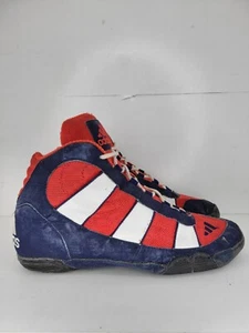 Adidas G-Response Zapatos de Lucha Talla 10.5 Rojo Blanco Azul De Colección Raro Boxeo - Imagen 1 de 8