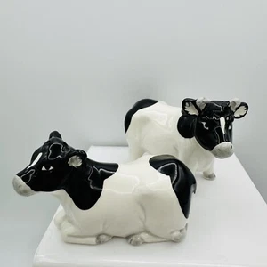 Otagiri Cow Salt Pepper Shakers Vintage - Picture 1 of 4
