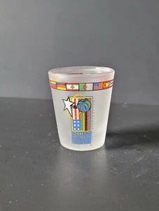 Vintage FIBA 2002 World Basketball Championship Small Shot Glass See Pics  - Picture 1 of 5