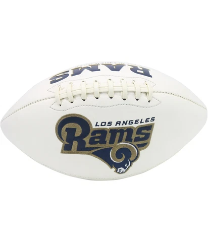 NFL Unisex LA Rams Football Souvenir, White, Official Size Cover