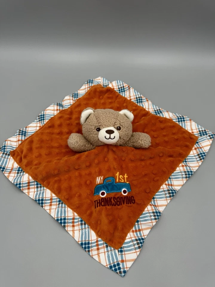 Одеяло для безопасности грузовика Baby Starters My 1st Thanksgiving Teddy Bear Lovey - Изображение 1 из 4