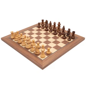 Down Head Classic Sheesham Deluxe Chess Set - Picture 1 of 8
