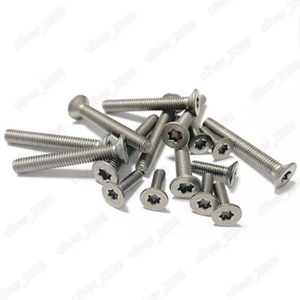 Titanium GR2 Torx Socket Countersunk Flat Head Screws 2# 4# 6# 8# 10# - Picture 1 of 5