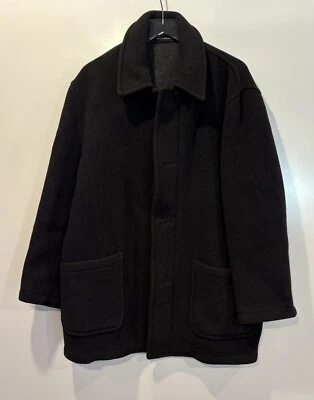 Brooks Brothers Black Wool Car Coat Mens Size Large (SU) - Image 1 of 4