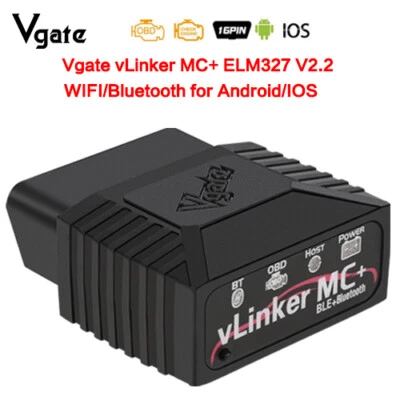 Escáner de diagnóstico de automóvil Vgate vLinker MC+ Bluetooth 4.0 OBD2 para IOS Android Foto 1 de 4