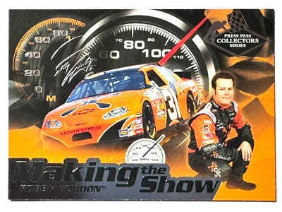 ROBBY GORDON 2004 Press Pass COLLECTORS SERIES MAKING THE SHOW Racing Card #MS25 - Image 1 of 2
