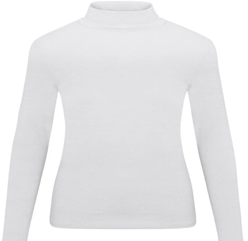 Camiseta para mujer Natural Uniforms manga larga cuello tortuga bajo exfoliante 7169 Foto 1 de 4