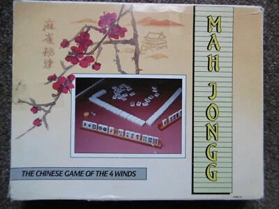 VINTAGE FAMILY TILE BOARD GAME MAH JONGG JONG  4 WINDS COMPLETE VGC - Image 1 of 3